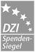 DZI_Spendensiegel Ihre Spende kommt an. Programmarbeit 90%, Werbe- und Verwaltungskosten 10%.